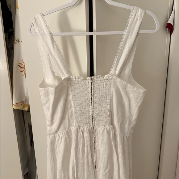Reformation Tagliatelle Linen Dress - White - Picture 5 of 5